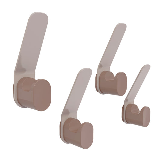 MPK Coat Hooks for Wall, Stainless Steel 4PCS Coat Hooks for Wall with Shelf, Coat Hooks for Entryway Bathroom to Hang Coats, Robes, Handbags, Towels, Hats